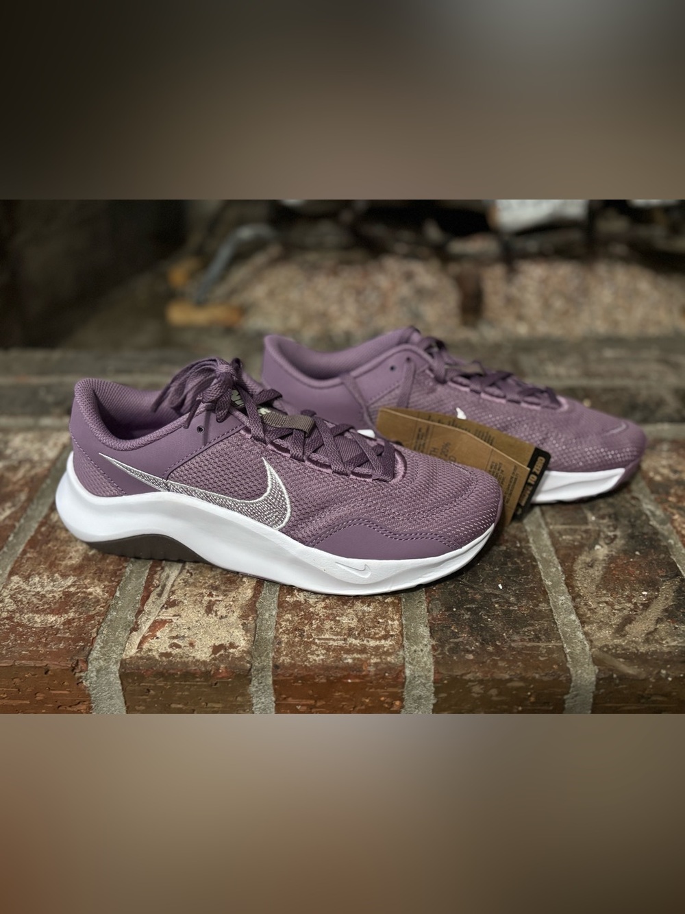 Nike Women's Lavender Athletic Sneakers with White Sole